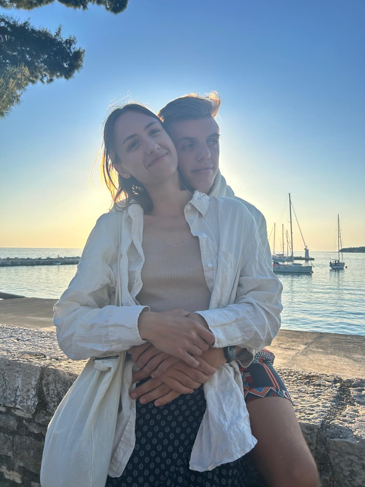 Sebi und Mika an Bord