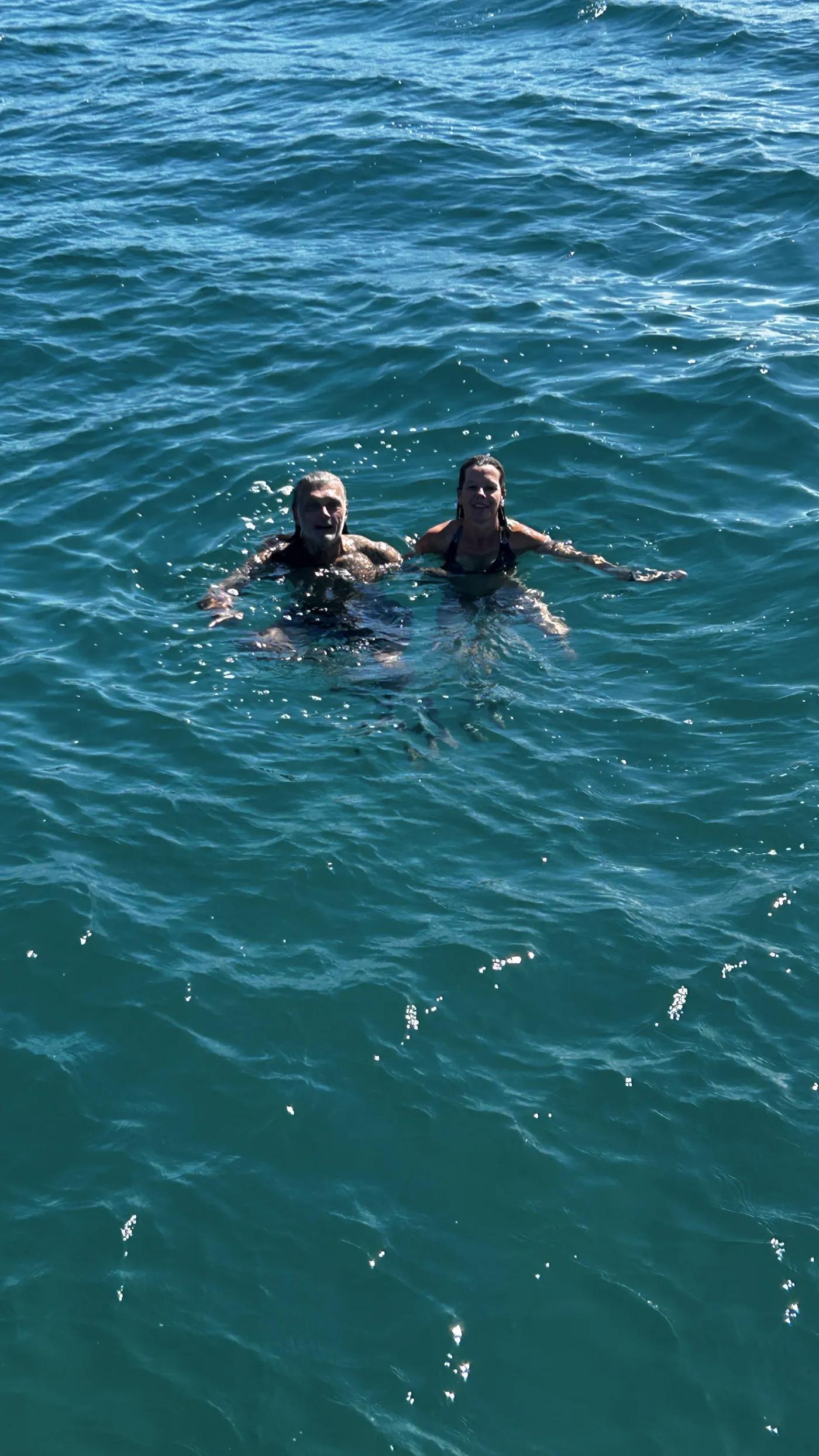Schwimmen über fast siebenhundert Metern Wasser