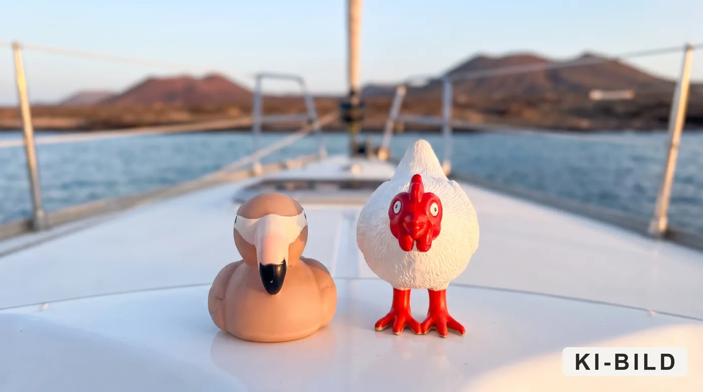 Land am Horizont: Lanzarote taucht auf
