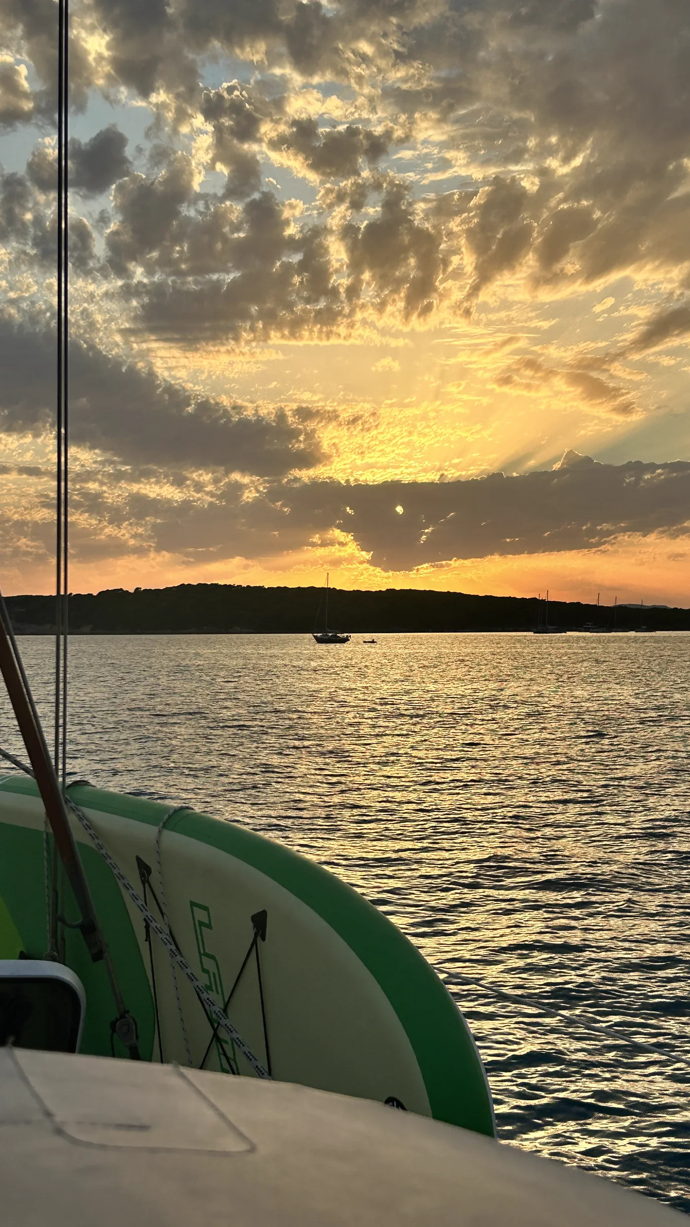 Abendstimmung vom Cockpit aus