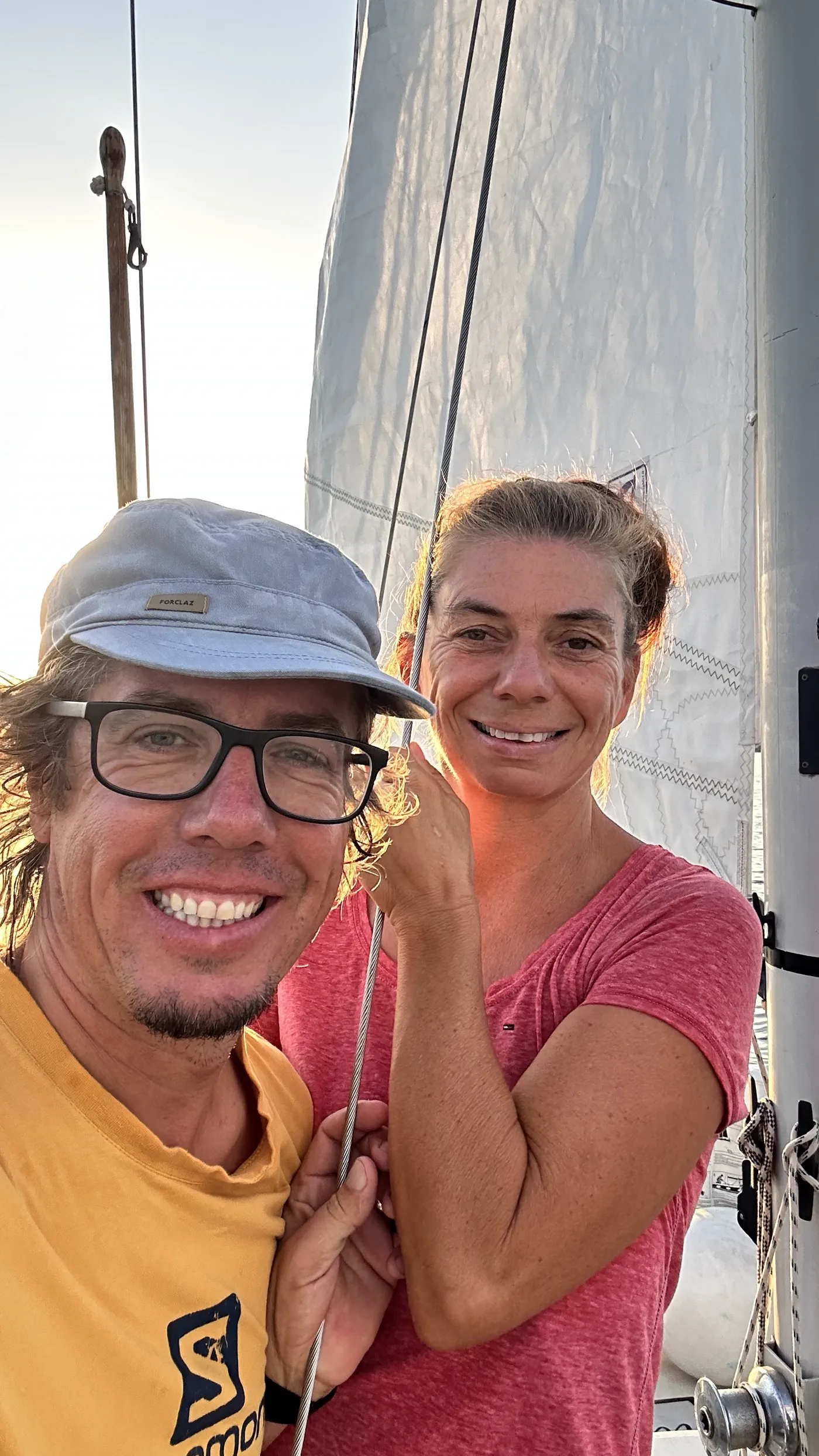 Unter Segeln unterwegs Richtung Menorca