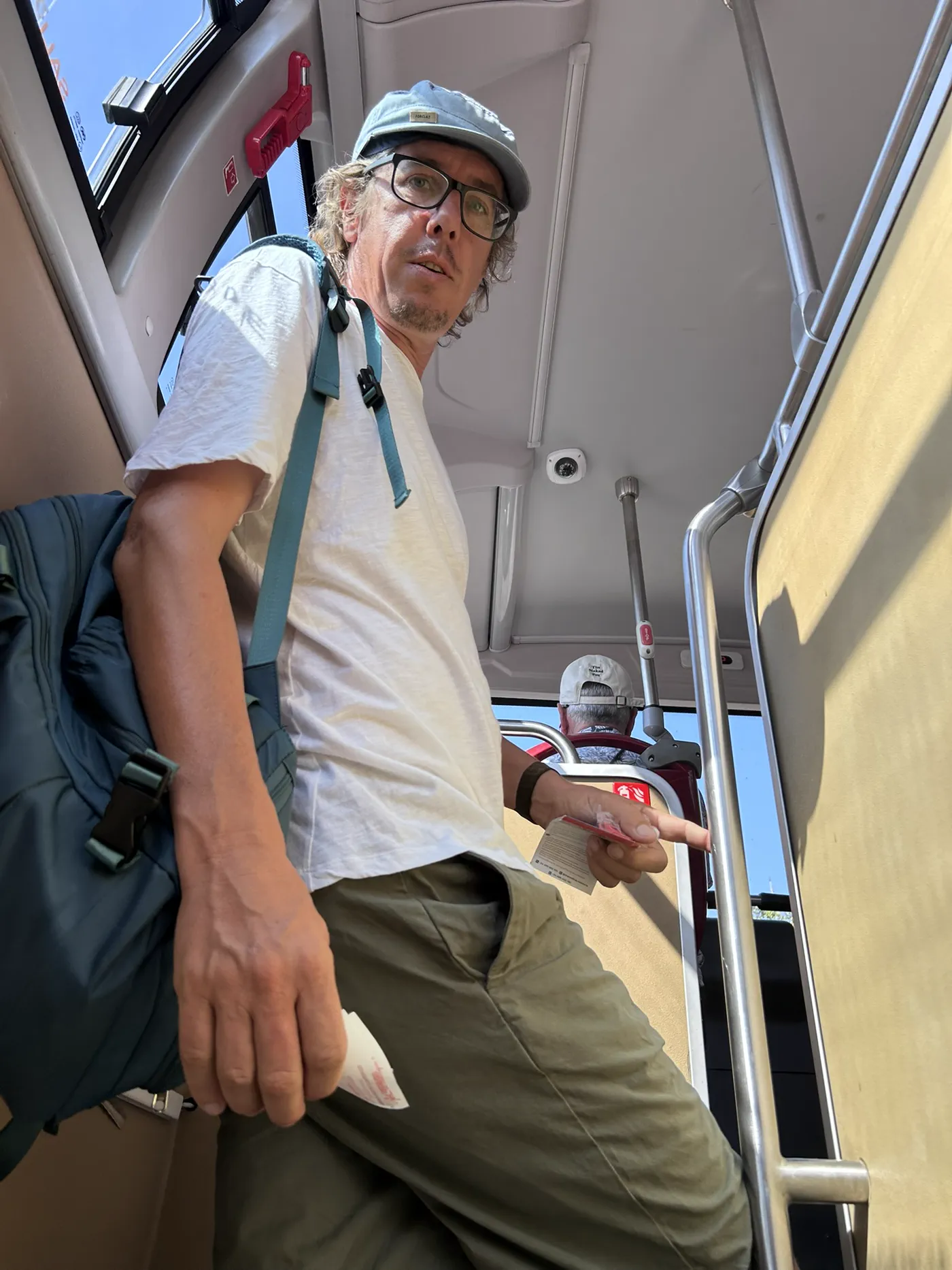Auf dem Weg ins Oberdeck