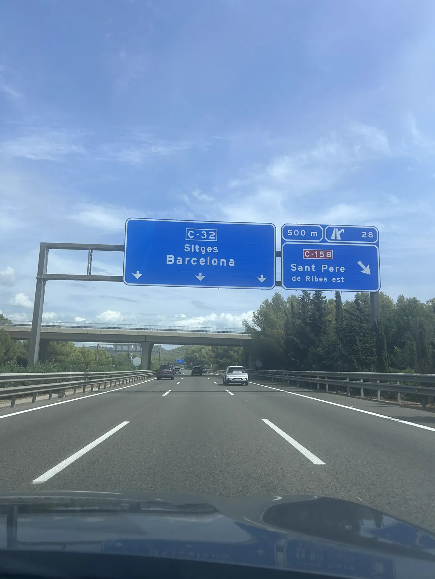 Autobahn Richtung Barcelona